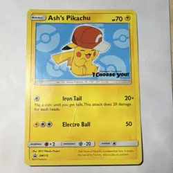 The Pokemon Company Pokemon TCG Ash's Pikachu SM113 SM Promo Regular Eng 70HP - Image 1
