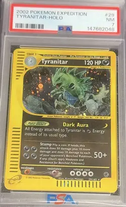 Tyranitar Expedition Holo 29/165 PSA 7 Near Mint (NM) - Image 1