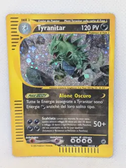 Tyranitar 029/165 Expedition Base Holo Ultra Rare Pokemon TCG Nintendo ITALIAN - Image 1