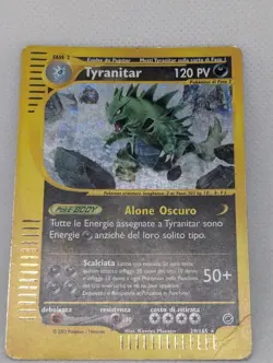 Tyranitar 029/165 Expedition Base Holo Ultra Rare Pokemon TCG Nintendo ITALIAN - Image 3