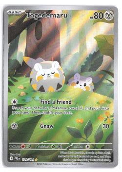 Togedemaru 104/094 Me02: Phantasmal Flames Holo Pokemon TCG - Image 1