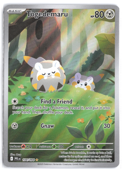 Togedemaru 104/094 Me02: Phantasmal Flames Holo Pokemon TCG - Image 3