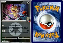 TEAM ROCKET'S MEOWTH (ENERGY SYMBOL PATTERN)161/217ME:ASCENDED HEROES POKEMON NM - Image 3