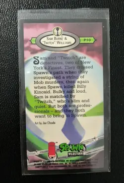 1995 IMAGE Spawn Wildstorm Card P10 (Aegis) Sam Burke & Twitch Williams Mint - Image 3