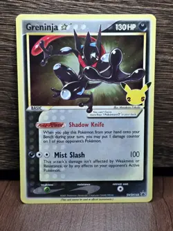 Greninja Gold Star SWSH144 Celebrations Promo Holo Pokemon Card TCG SWSH 144 - Image 1
