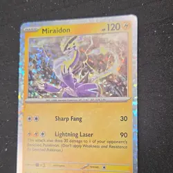 The Pokemon Company Miraidon 003/015 Promo Holo Basic 120HP Lightning Laser - Image 1