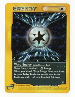 Warp Energy 147/147 Aquapolis Regular-Pokemon TCG-Excellent Condition-NON HOLO - Image 1