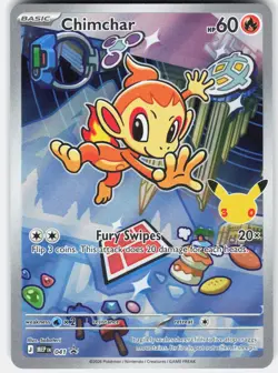Pokemon Chimchar 041 Holo Promo ME: Mega Evolution Promo Pokemon Near Mint - Image 1