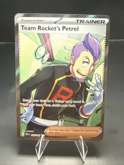 Pokemon Team Rocket's Petrel Ultra Rare Holo 226/182 SV10 Destined Rivals A - Image 1