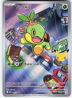 Pokemon Turtwig 040 Holo Promo ME: Mega Evolution Promo Pokemon Near Mint - Image 1