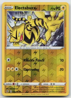 Electabuzz 058/192 Common Rebel Clash Pokemon Reverse Holo NM - Image 1