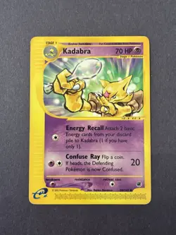 Pokemon TCG Kadabra 084/165 2002 Expedition e-Reader Uncommon Regular - Image 3