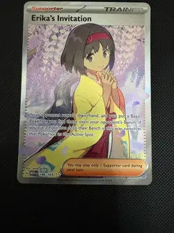 Pokemon Erika's Invitation 196/165 SV 151 Full Art Ultra Rare NM - Image 1
