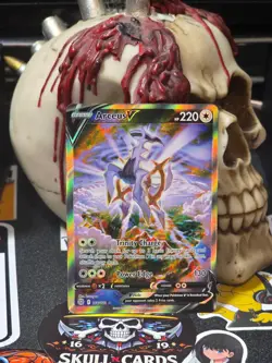 ☠☠ Pokemon Arceus V (Alternate Full Art) 166/172 Swsh09: Brilliant Stars Holo - Image 1
