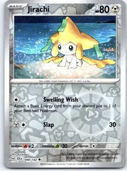 Jirachi 98/142 Uncommon Stellar Crown Pokemon Reverse Holo NM - Image 1