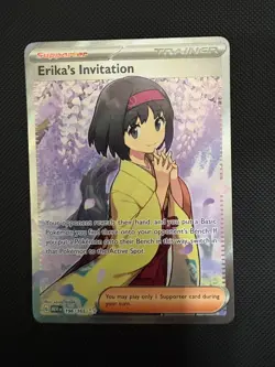 Pokemon Erika's Invitation 196/165 SV 151 Full Art Ultra Rare NM - Image 1