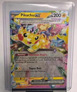 Near Mint SSP Pikachu EX Double Rare Holo 057/191 - Pokemon Surging Sparks - Image 1