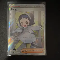 The Pokemon Company Poppy 220/197 SV03 Obsidian Flames Ultra Rare Holo Full Art - Image 1