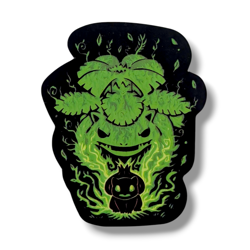 Anime Pokemon Vinyl Sticker (MM05): Venusaur, Bulbasaur with Grass Energy Card - Image 2