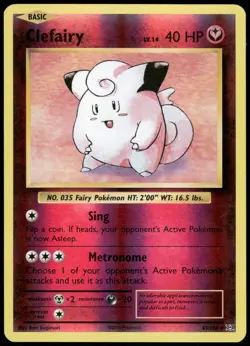 Pokemon Clefairy Holo Rare XY - Evolutions 63/108 NM Reverse Holo - Image 1