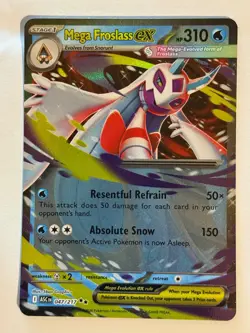 MEGA FROSLASS EX 047/217 DOUBLE RARE ASCENDED HEROES POKEMON NM/M - Image 1
