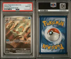 2023 POKEMON MEW EN-151 ILLUSTRATION RARE #180 OMANYTE PSA 10 - Image 3
