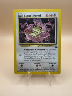 Pokemon TCG Team Rocket's Meowth 18/53 Wotc Promo English MP* - Image 1