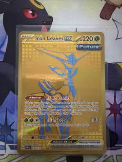 Iron Leaves ex 176/131 Holo Hyper Rare Prismatic Evolutions Pokemon NM - Image 1
