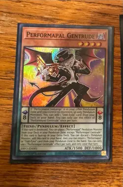 Yugioh! Performapal Gentrude - DIFO-EN001 - Super Rare - 1st Edition Near Mint, - Image 1
