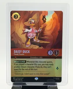 Daisy Duck Trendy Traveler 216/204 Epic Foil Wilds Unknown Lorcana - Image 1