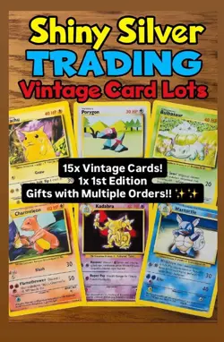 1st Edition - Old Pokemon Cards - 100% Vintage Pack - ONLY WOTC - 1999 2000 - Image 1