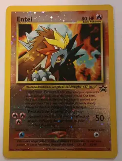Entei #34 Black Star Promo Holo Rare Pokemon Movie Promo Card TCG WOTC - Image 1