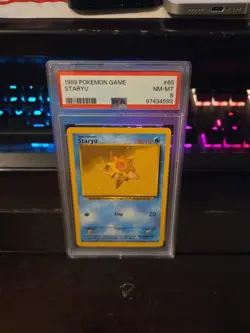PSA 8 NM-MT Staryu 65/102 4th Print Base Set Pokemon Trading Card - Image 1