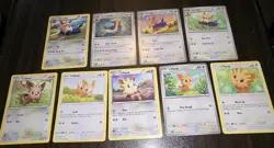 9 Lillipup, Herdier & Stoutland Pokemon Cards. Different Cards From Different... - Image 1