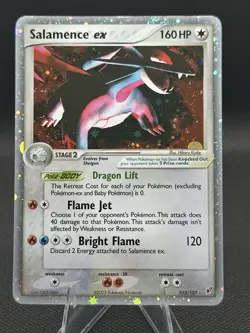 Salamence ex 103/107 EX Deoxys 2005 Holo Ultra Rare Pokemon Card MP+ LP - Image 1