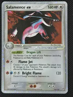 Salamence ex 103/107 EX Deoxys 2005 Holo Ultra Rare Pokemon Card MP+ LP - Image 3