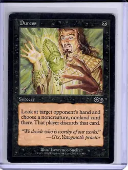 Duress #132 Common Urza's Saga Regular MTG LP - Image 1