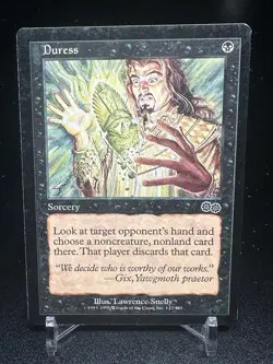 DURESS 1998 Urza's Saga Magic the Gathering - LP/MP - Image 1