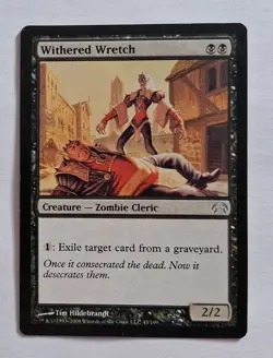Magic MTG - Withered Wretch - Planechase - creased - Image 1