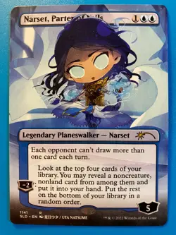 MTG 1x BORDERLESS Narset, Parter of Veils # 1161 Secret Lair Drop Magic x1 NM - Image 1