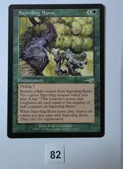 MTG Saproling Burst, Nemesis, Lightly Played - Image 1