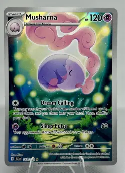 Pokemon TCG Musharna Black Bolt 117/086 Illustration Rare - Image 1