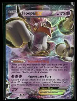 Hoopa EX XY71 Promo XY Promo Pokemon Near Mint Misprint Top Heavy Off-Center - Image 1