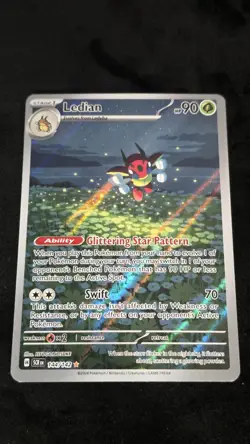 Pokemon TCG Ledian 144/142 Sv07: Stellar Crown Illustration Rare Holo Eng - Image 1