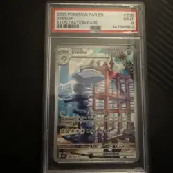 Steelix 208/182 Illustration Rare Par En-paradox Rift Pokemon PSA 9 *927 - Image 1