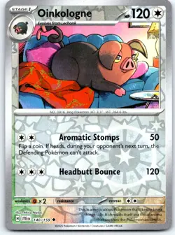 Oinkologne 140/159 Uncommon Journey Together Pokemon Reverse Holo NM - Image 1
