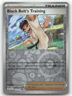 Black Belt's Training Reverse Holo 143/159 SV09: Journey Together Pokemon TCG - Image 1