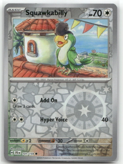 Squawkabilly 141/159 Reverse Holo Journey Together Pokemon TCG - Image 1
