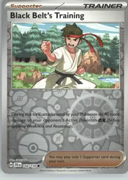 Black Belt's Training 144/159 Common Journey Together Pokemon Reverse Holo NM - Image 1