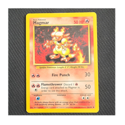 Pokemon Magmar Base Set Unlimited Uncommon 036/102 Regular English 1999 HP 50 - Image 1